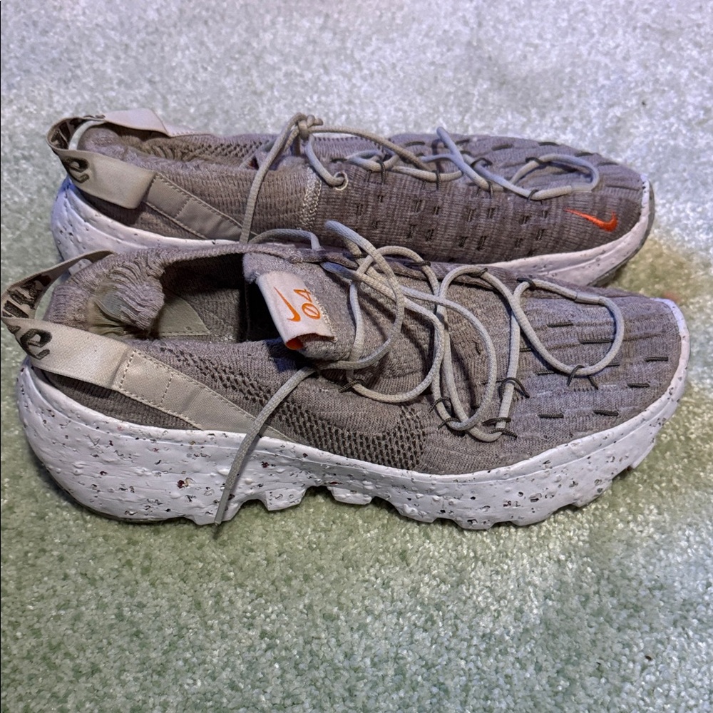 Nike Gray and Orange Sneakers